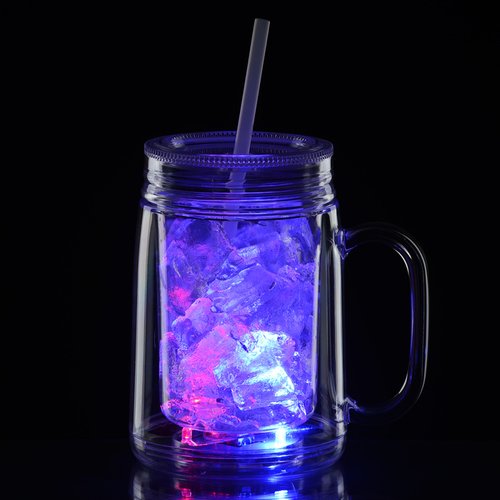 Additional Image 3 - a glass with a blue liquid in it