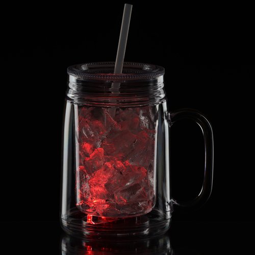 Additional Image 6 - a glass mug with a straw in it