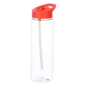 Additional Image 2 - a clear plastic bottle with a red lid