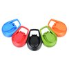 a group of kettlebells in different colors