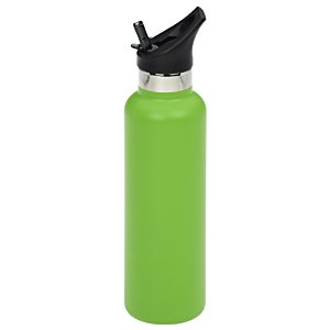 Additional Image 2 - a green water bottle with a black lid