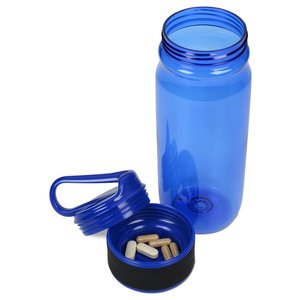 Additional Image 2 - a blue water bottle with a plastic cap