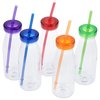 View Image 3 of 3 of Americana Milk Bottle Tumbler with Straw - 18 oz. - 24 hr