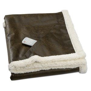 Additional Image 1 - a brown and white blanket