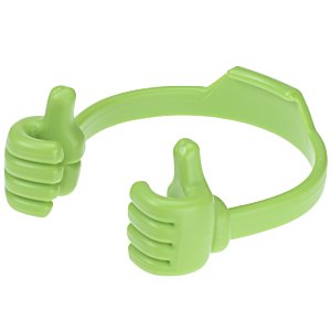 Additional Image 6 - a green rubber bracelet with two hands