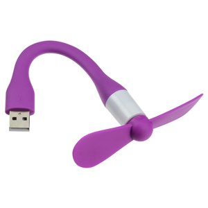 Additional Image 3 - a purple fan with a silver blade