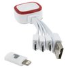 Additional Image 1 - a usb cable with a red and white cover