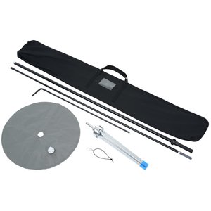 Additional Image 1 - a black case with a silver disc and a pen