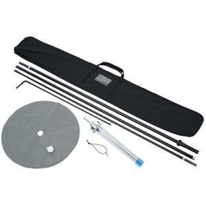 Additional Image 1 - a black case with a black cover and a silver disc