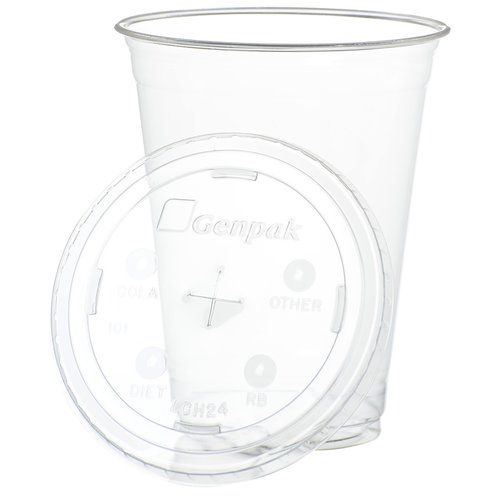 Additional Image 1 - a clear plastic cup on a white background