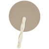 View Image 2 of 2 of Kraft Back Hand Fan - 8" Round