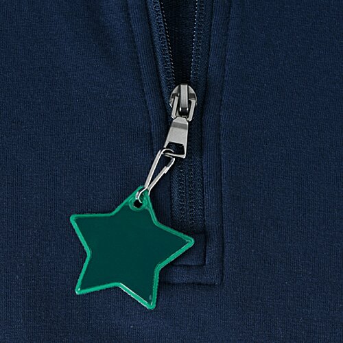 Additional Image 2 - a zipper with a green star