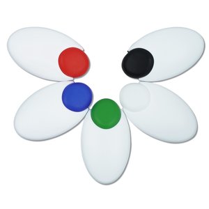 Additional Image 3 - a white flower with different colored circles