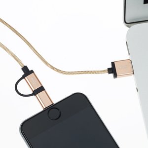Additional Image 5 - a black and white cell phone charging cord