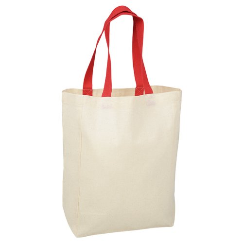 Additional Image 3 - a white bag with red handles