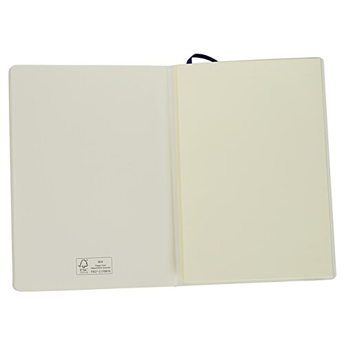Additional Image 2 - a white notebook with a blue strap