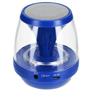 Additional Image 1 - a blue and clear object with a round base