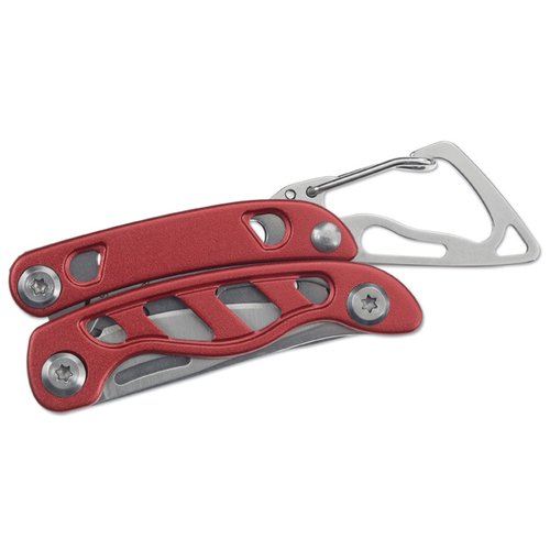 Additional Image 1 - a red pocket knife with a metal handle