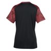 View Image 2 of 2 of Challenger Camo Colorblock V-Neck Tee - Ladies' - Screen