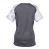 View Image 2 of 2 of Challenger Camo Colorblock V-Neck Tee - Ladies' - Embroidered
