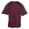 View Image 2 of 3 of Contender Shoulder Block Athletic Tee - Youth - Embroidered