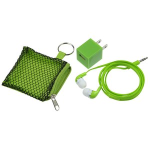 Additional Image 2 - a green bag with a green ring and a green case