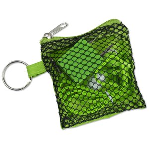 Additional Image 3 - a green bag with a key chain