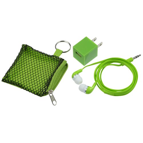 Additional Image 2 - a green bag with a green ring and a green case