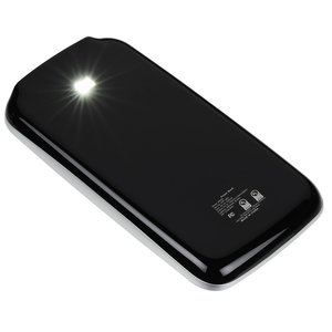 Additional Image 1 - a black cell phone with a light on it