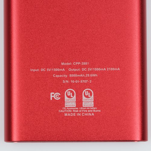 Additional Image 6 - a red rectangular object with white text