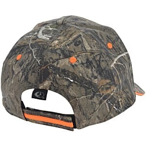 Additional Image 1 - a camouflage hat with orange accents
