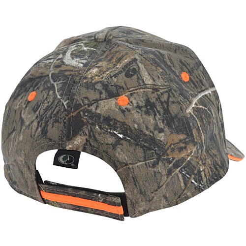 Additional Image 1 - a camouflage hat with orange accents