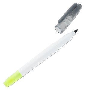 Additional Image 1 - a white and yellow highlighter pen