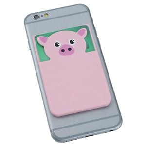 Additional Image 1 - a cell phone with a pink pig on it