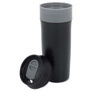 Additional Image 1 - a black and grey water bottle