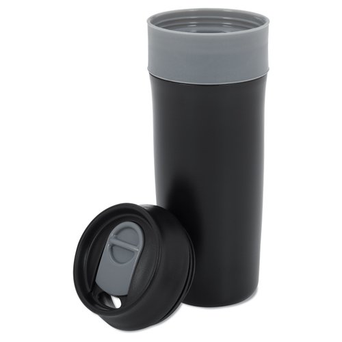 Additional Image 1 - a black and grey water bottle