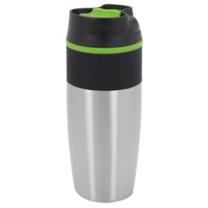 Additional Image 1 - a silver and black tumbler