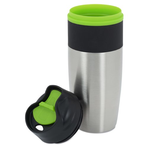Additional Image 2 - a silver and black thermos