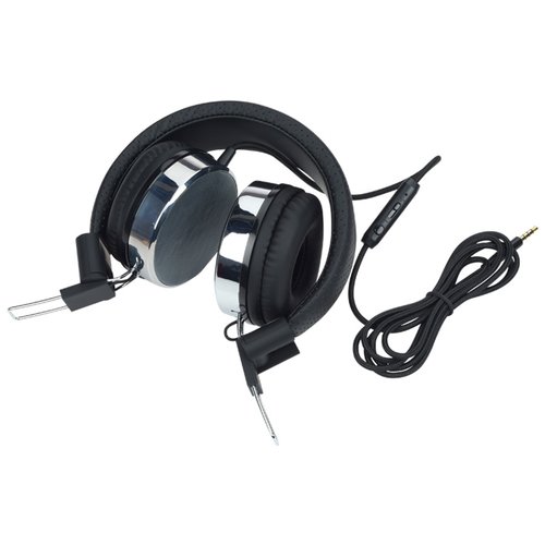 Additional Image 1 - a black headphones with a cord