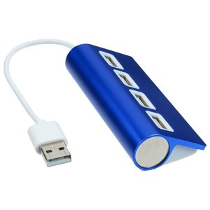 Additional Image 2 - a blue usb device with a white cord