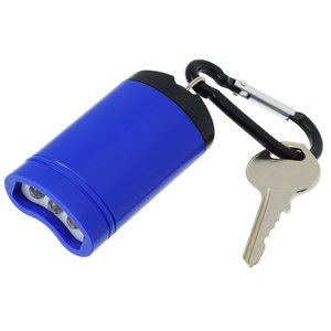 Additional Image 2 - a blue keychain with a key