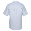 View Image 2 of 3 of Easy Care Short Sleeve Stripe Oxford Shirt - Men's