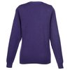 View Image 2 of 3 of Ultra Soft Cotton V-Neck Sweater - Ladies'