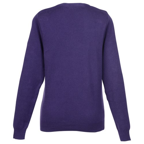 Additional Image 1 - a back of a purple sweater