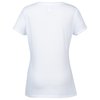 View Image 2 of 2 of Optimal Tri-Blend V-Neck T-Shirt - Ladies' - White - Screen
