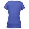 View Image 2 of 3 of Optimal Tri-Blend V-Neck T-Shirt - Ladies' -  Embroidered