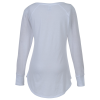 View Image 2 of 3 of Optimal Tri-Blend Long Sleeve T-Shirt - Ladies' - White - Embroidered