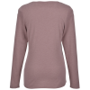 View Image 2 of 3 of Optimal Tri-Blend Long Sleeve V-Neck T-Shirt - Ladies'