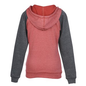 Additional Image 1 - a pink and grey hoodie