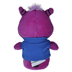Additional Image 1 - a purple stuffed animal with a blue shirt